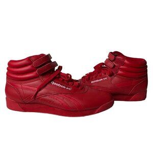 Reebok Women’s Freestyle Hi M43399 Red High Top Sneakers Size 7.5 Retro